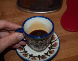 Guatemala pottery espresso cup